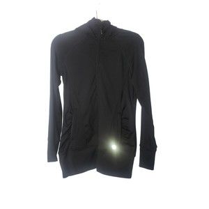 MPG Black Athletic Hooded Jacket Size Small